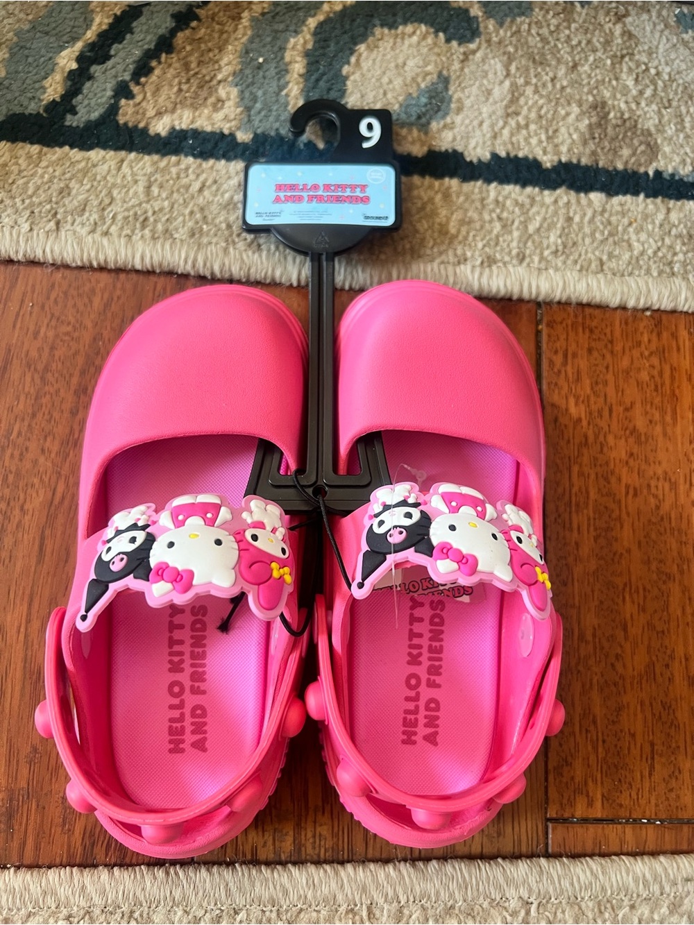 Hello Kitty Clogs, Little Girl size 9, NWT